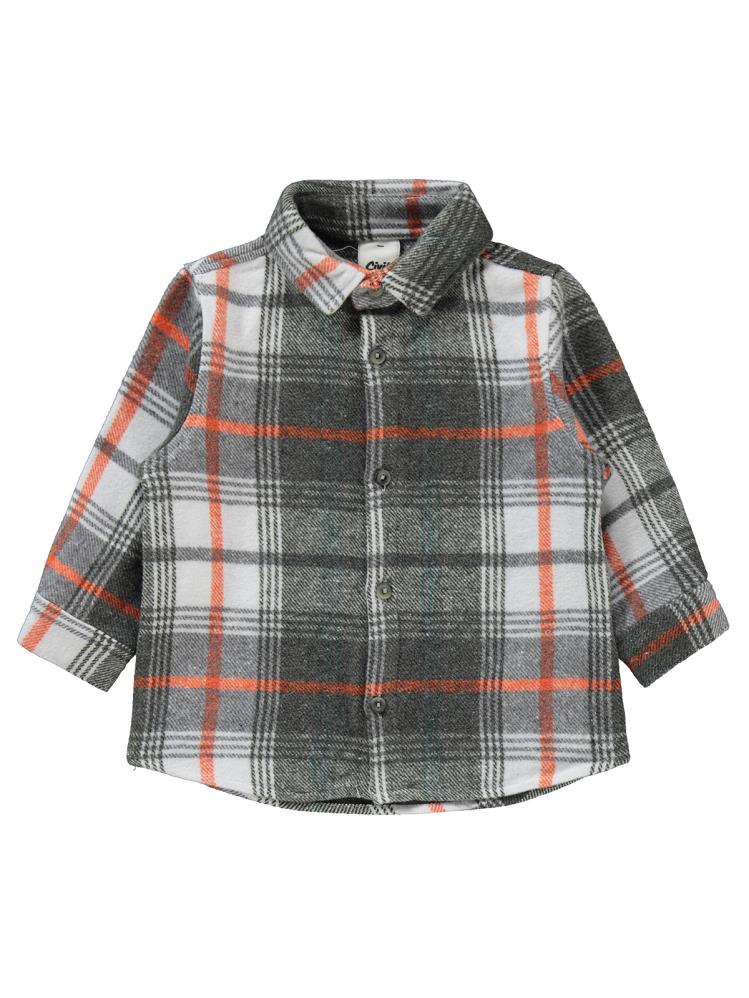 Civil Baby Oduncu Desen 2'Li 6-18 Ay Takım - Gri