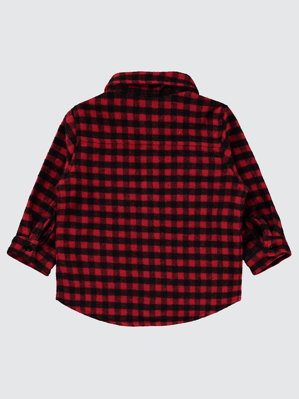 Civil Baby Kareli Oduncu 6-18 Ay Gömlek - Kırmızı