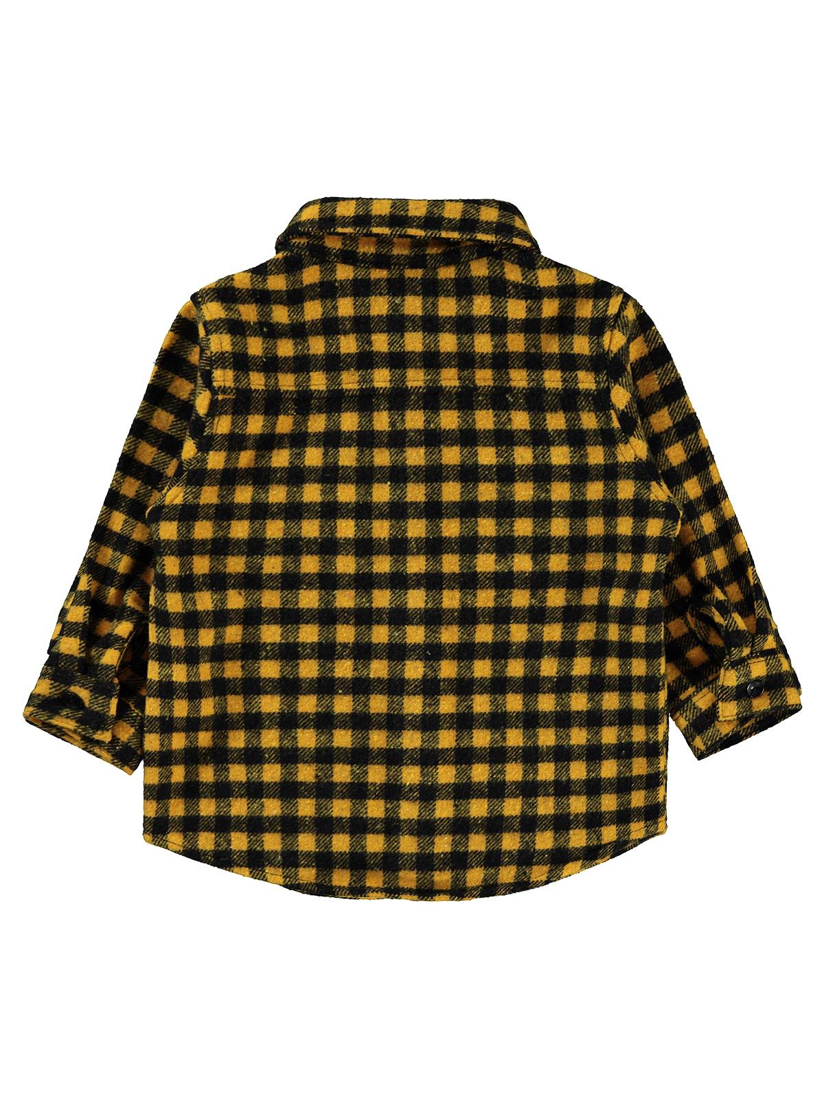 Civil Baby Kareli Oduncu 6-18 Ay Gömlek - Hardal