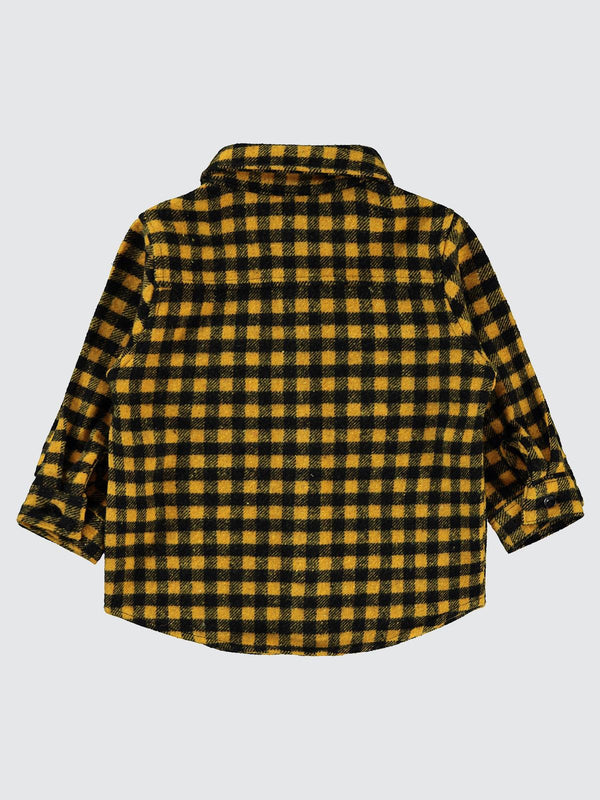 Civil Baby Kareli Oduncu 6-18 Ay Gömlek - Hardal