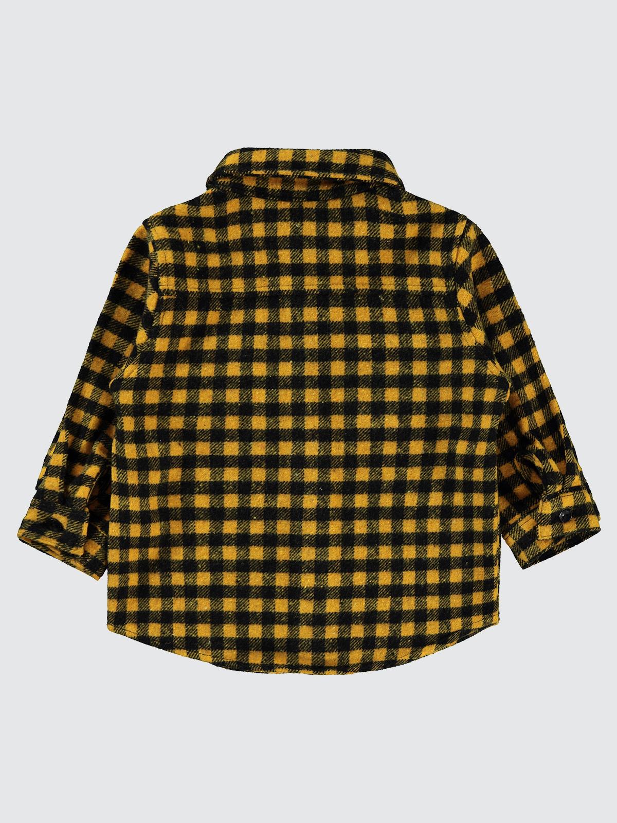 Civil Baby Kareli Oduncu 6-18 Ay Gömlek - Hardal