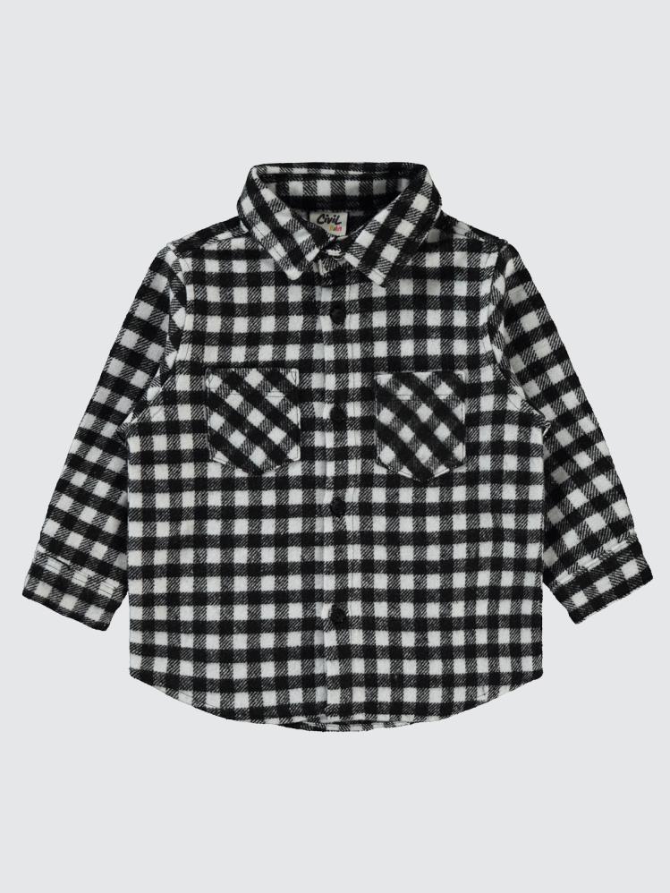 Civil Baby Kareli Oduncu 6-18 Ay Gömlek - Beyaz