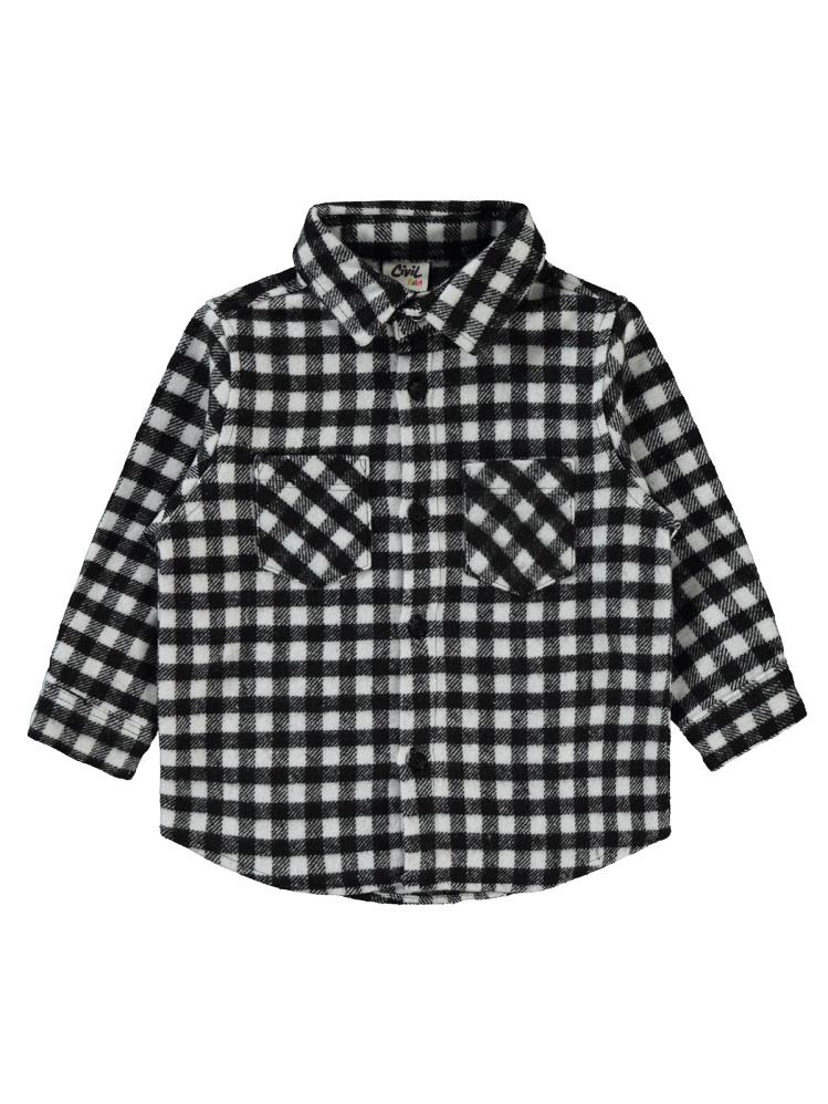 Civil Baby Kareli Oduncu 6-18 Ay Gömlek - Beyaz