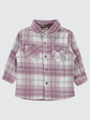 Civil Baby Bebe Yaka  6-18 Ay Gömlek - Lila