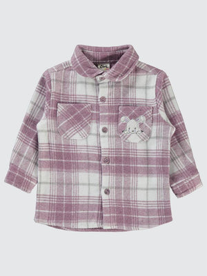 Civil Baby Bebe Yaka  6-18 Ay Gömlek - Lila