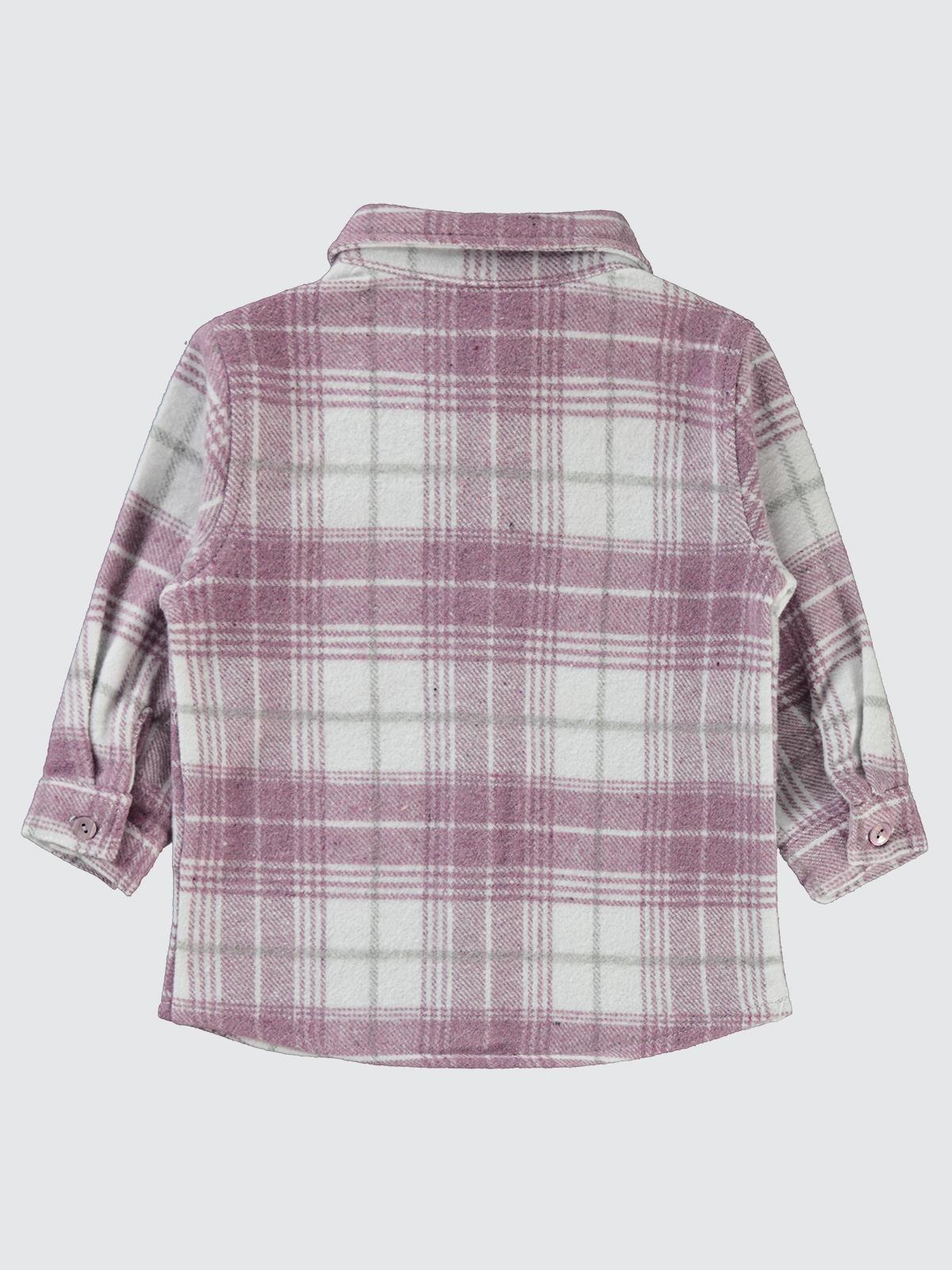 Civil Baby Bebe Yaka  6-18 Ay Gömlek - Lila