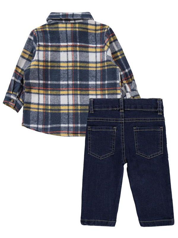 Civil Baby Oduncu Desen 2' Li 6-18 Ay Takım - Mavi