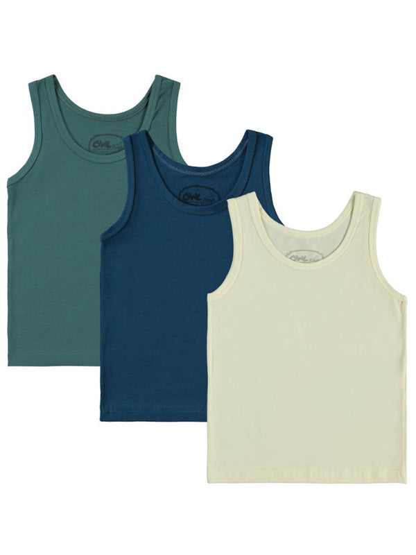 Civil Boys Soft Colors 2-10 Yaş 3'lü Atlet Set