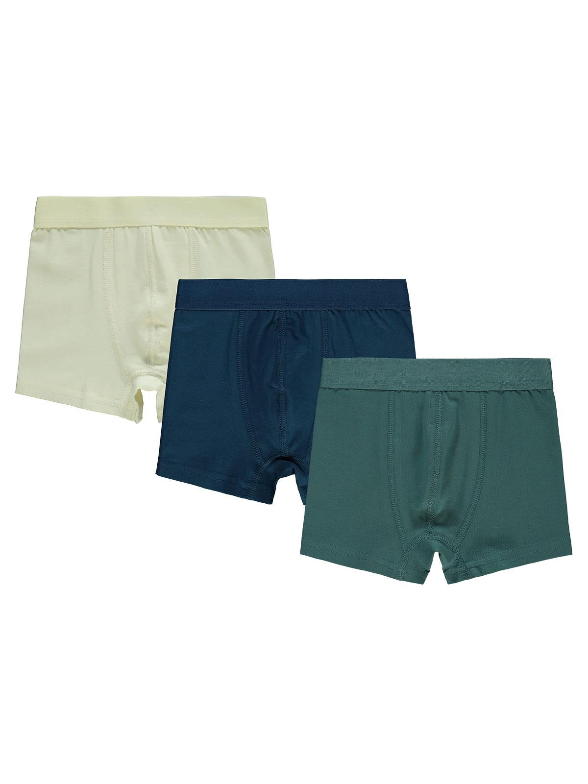 Civil Boys Soft Colors 2-10 Yaş 3'lü Boxer Set
