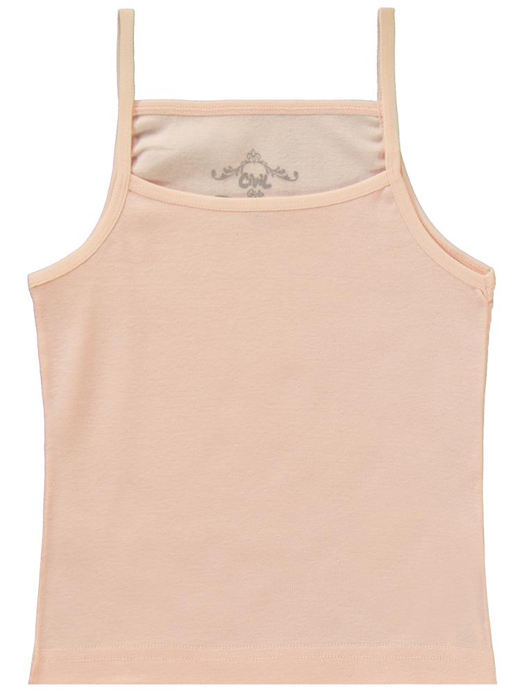 Civil Girls Ribana Çizgili 2-10 Yaş 3'lü Atlet Set