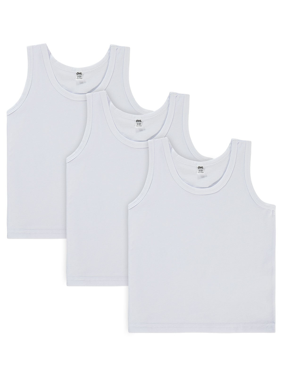 Civil Boys Basic Geniş Askılı 2-10 Yaş 3'lü Atlet Set