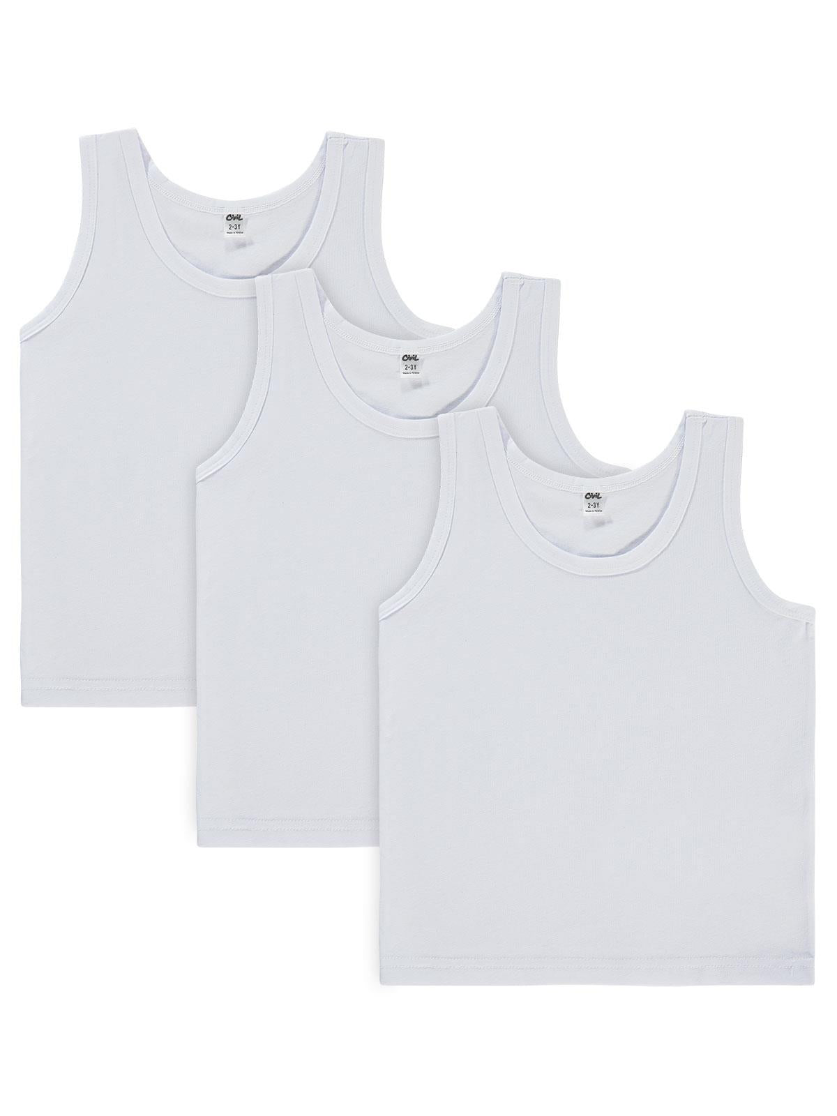 Civil Boys Basic Geniş Askılı 2-10 Yaş 3'lü Atlet Set