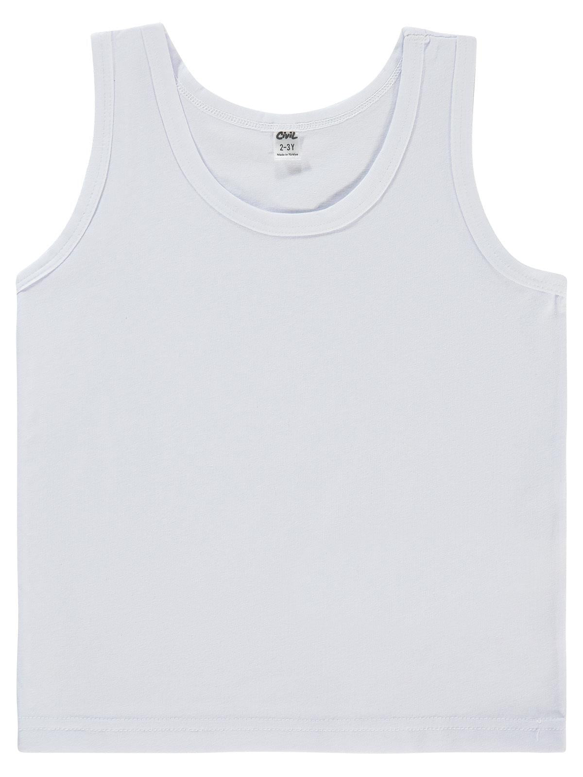 Civil Boys Basic Geniş Askılı 2-10 Yaş 3'lü Atlet Set