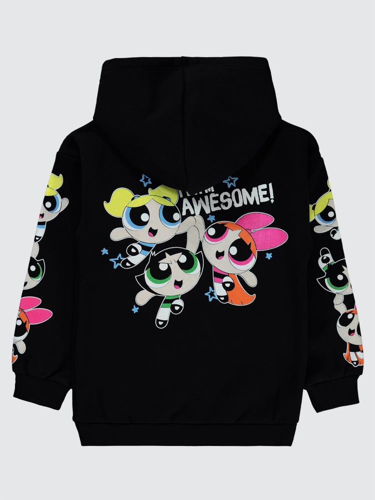 Powerpuff Girls 10-13 Yaş Sweatshirt - Siyah