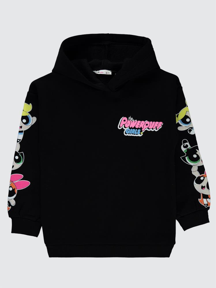 Powerpuff Girls 10-13 Yaş Sweatshirt - Siyah