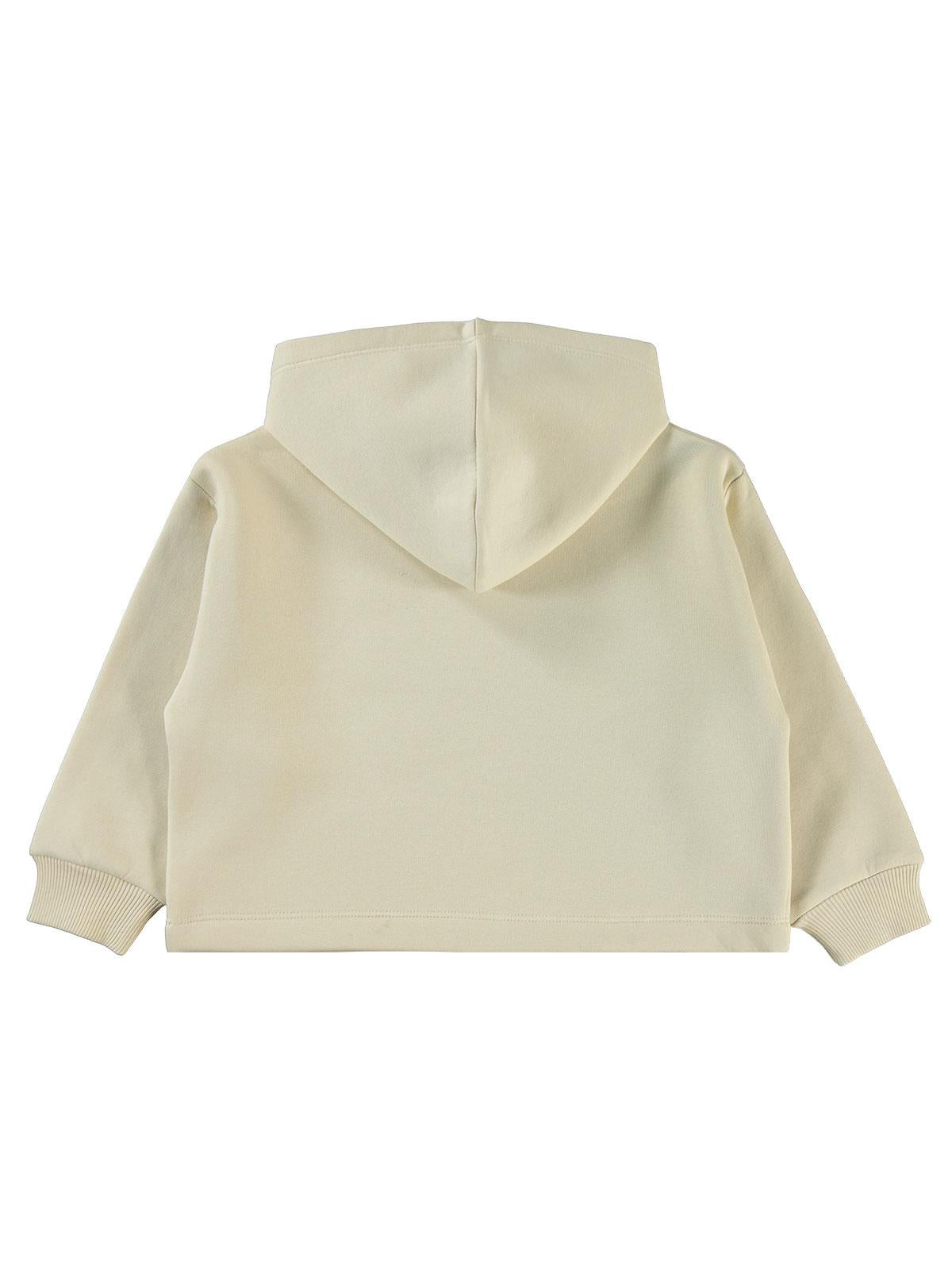 Harry Potter Sweatshirt | 3 İp Uzun Kol Kapşonlu Baskılı | Okul Kreş ve Günlük Kullanım - Beyaz
