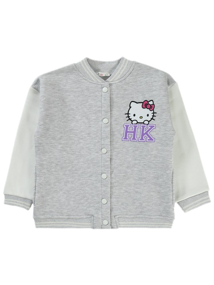 Hello Kitty 10-13 Yaş Hırka - Gri