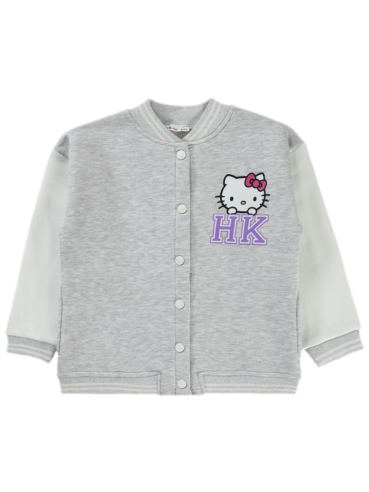 Hello Kitty 10-13 Yaş Hırka - Gri