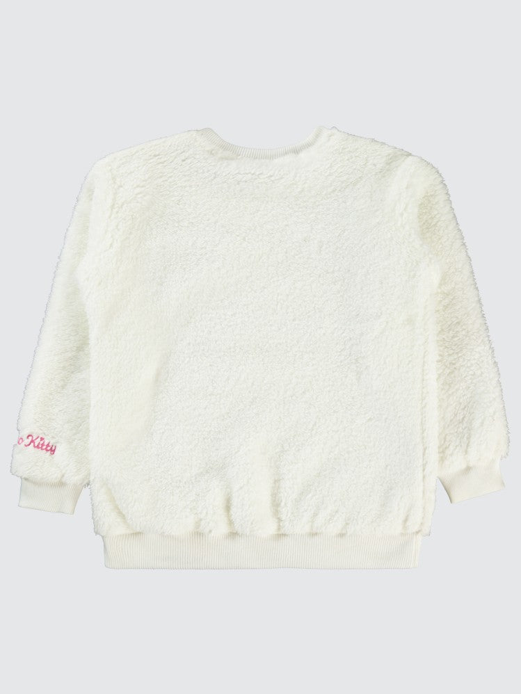 Hello Kitty 10-13 Yaş Sweatshirt - Ekru