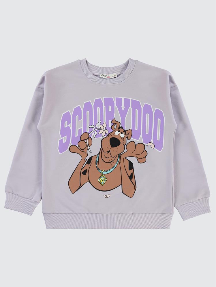 Scooby Doo 6-9 Yaş Sweatshirt - Lila