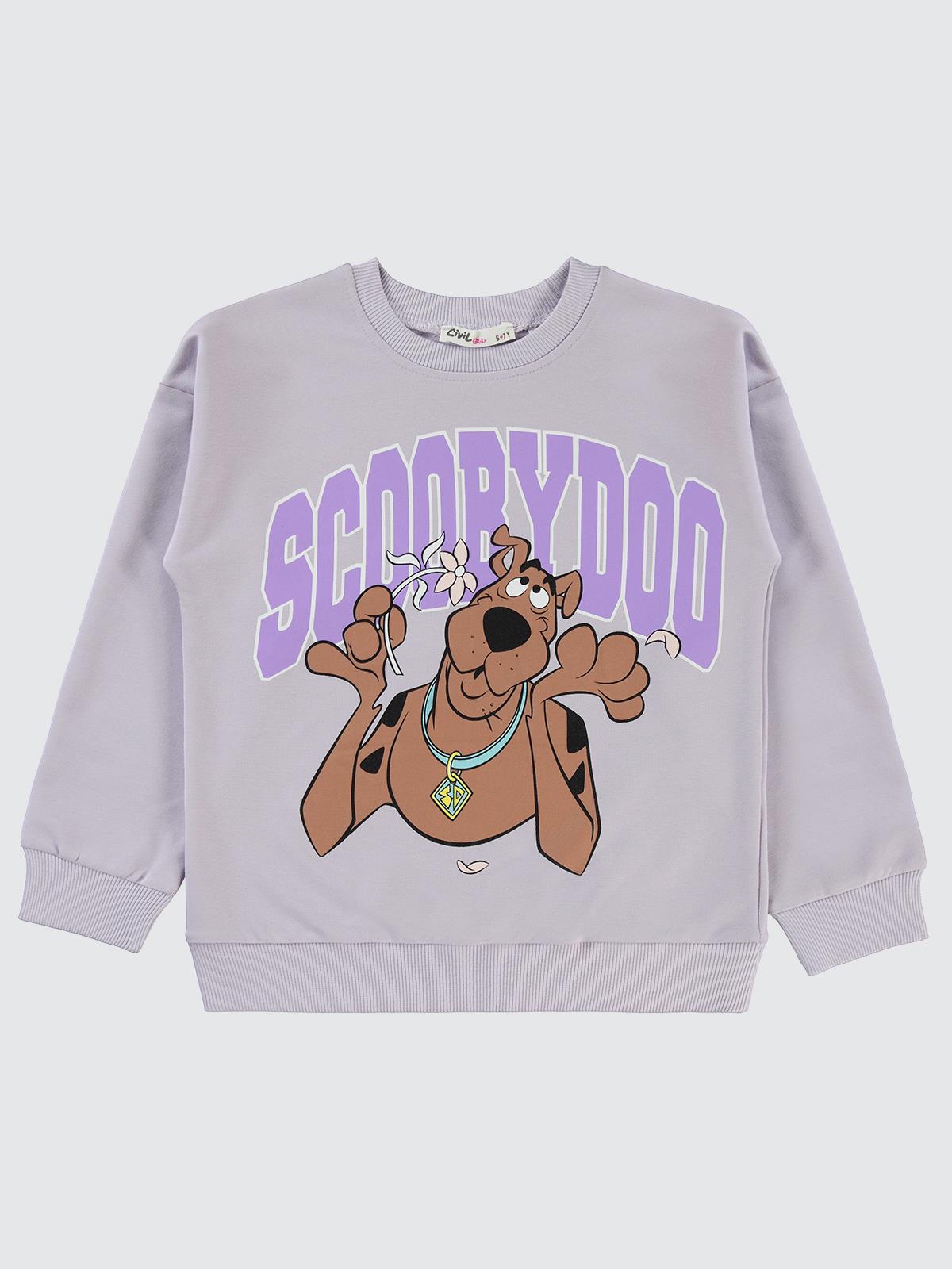 Scooby Doo 10-13 Yaş Sweatshirt - Lila