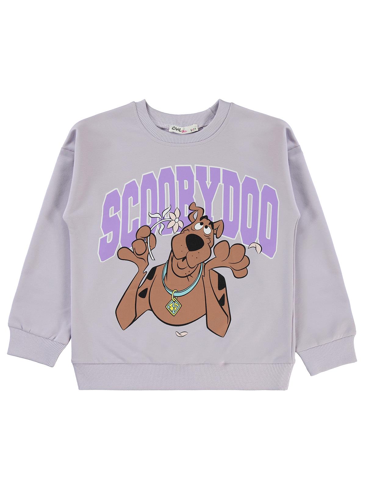 Scooby Doo 6-9 Yaş Sweatshirt - Lila