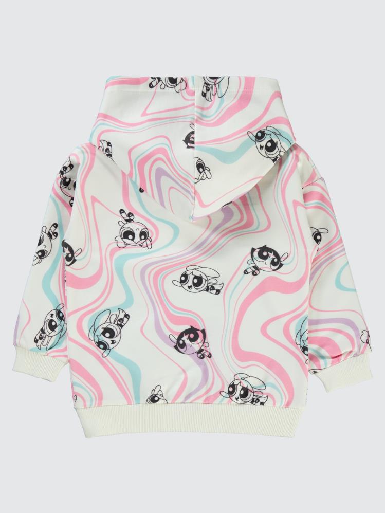 Powerpuff Girls 2-5 Yaş Sweatshirt - Ekru
