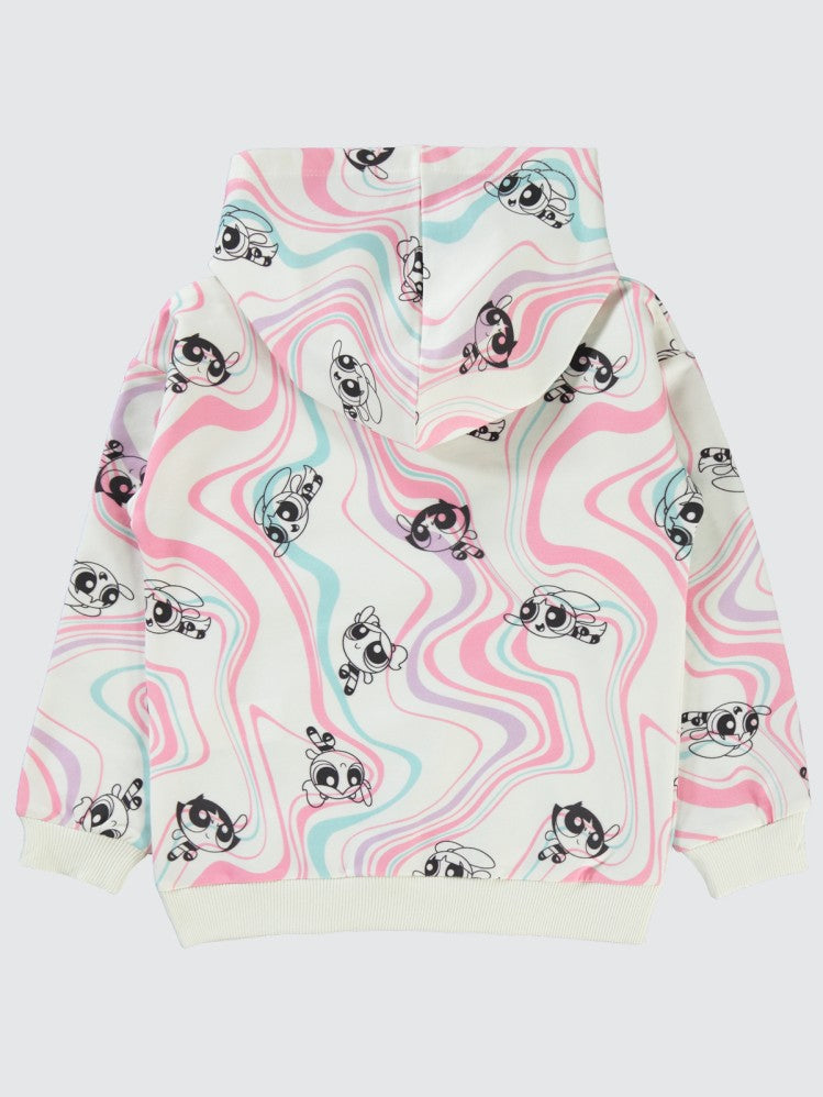 Powerpuff Girls 10-13 Yaş Sweatshirt - Ekru