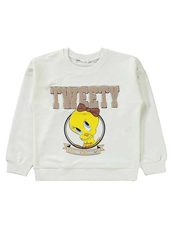 Tweety 6-9 Yaş Eşofman Takımı - Ekru