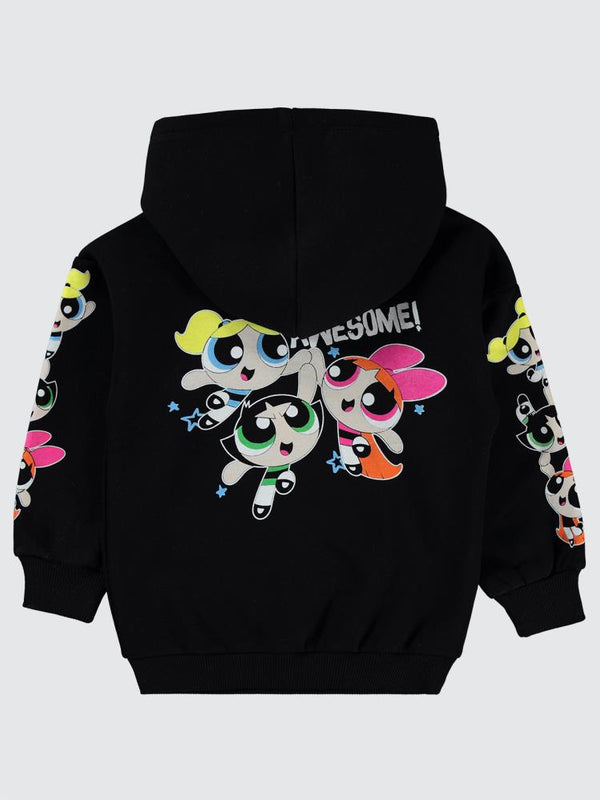 Powerpuff Girls 2-5 Yaş Sweatshirt - Siyah
