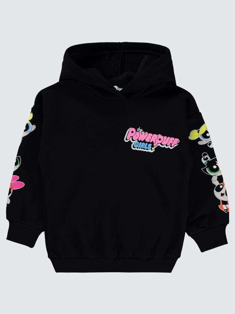 Powerpuff Girls 2-5 Yaş Sweatshirt - Siyah