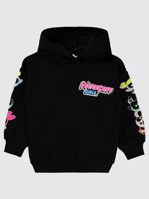 Powerpuff Girls 2-5 Yaş Sweatshirt - Siyah