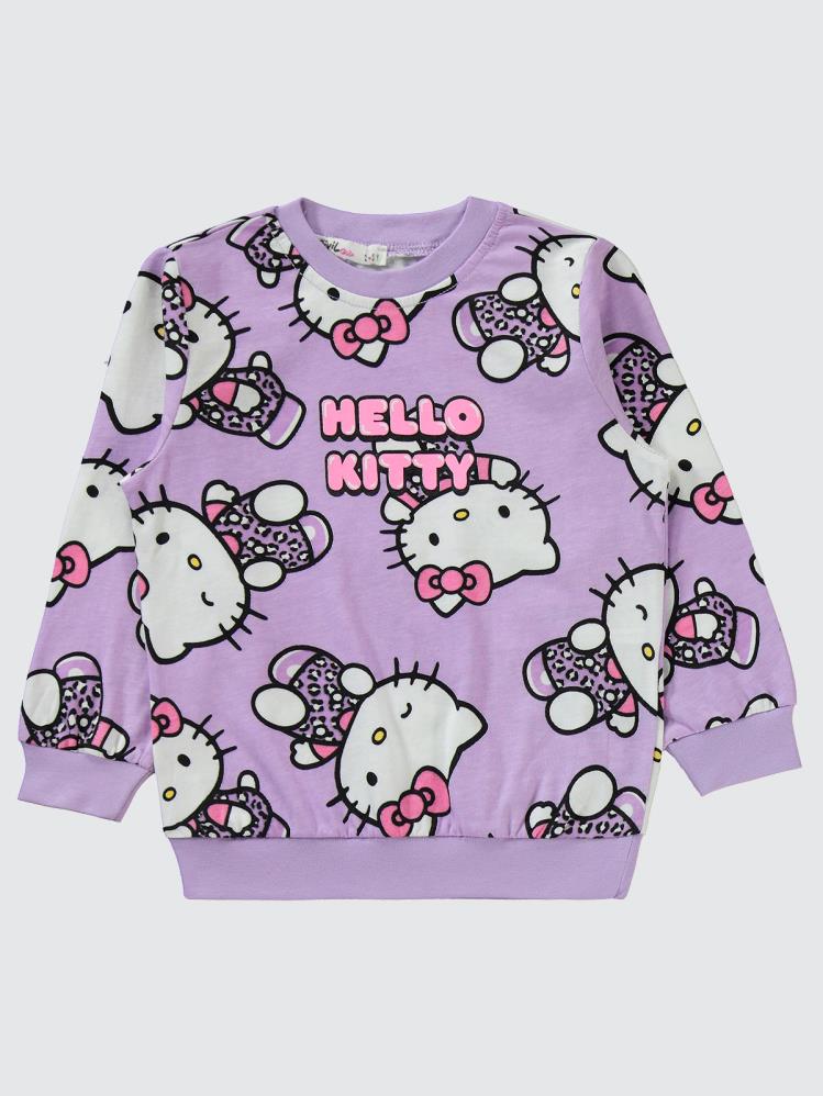 Hello Kitty 2-5 Yaş Pijama Takımı - Lila