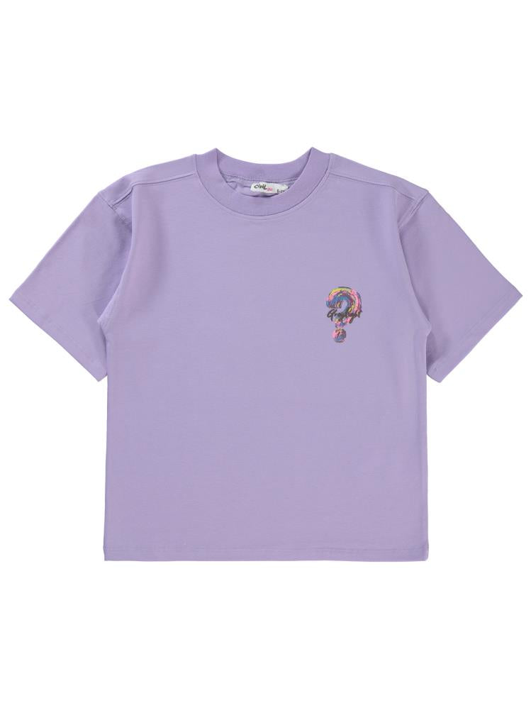 Civil Girls Greylight 6-9 Yaş Tişört - Lila