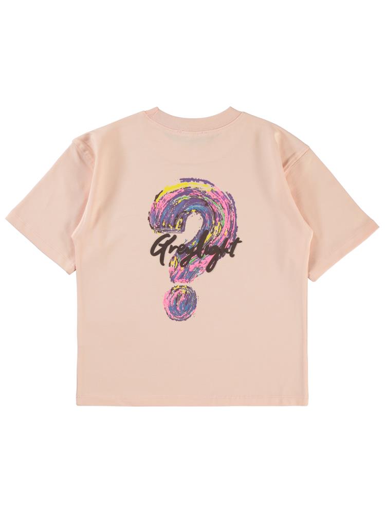 Civil Girls Greylight 6-9 Yaş Tişört - Pudra