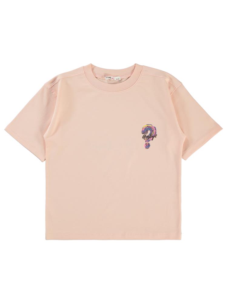 Civil Girls Greylight 10-13 Yaş Tişört - Pudra