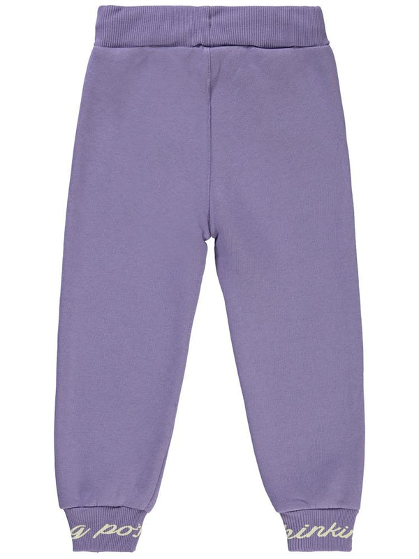 Civil Girls Paçası Baskılı 2-5 Yaş Eşofman Altı - Lila