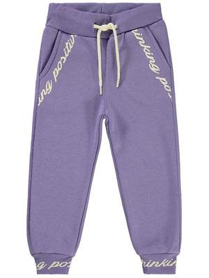 Civil Girls Paçası Baskılı 2-5 Yaş Eşofman Altı - Lila