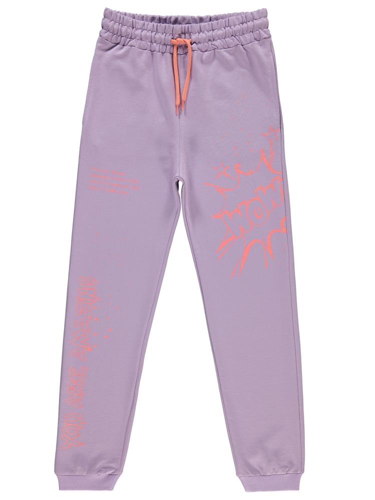 Civil Girls Now Baskılı 10-13 Yaş Eşofman Altı - Lila