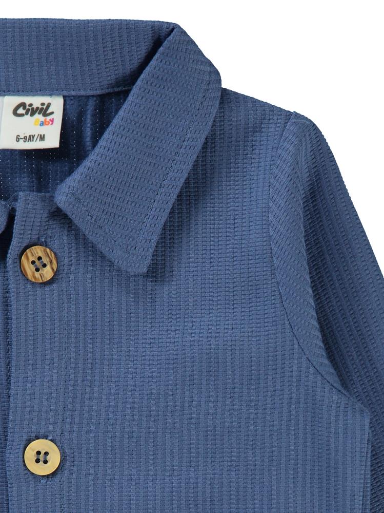 Civil Baby Cepli 6-18 Ay Gömlek - Mavi