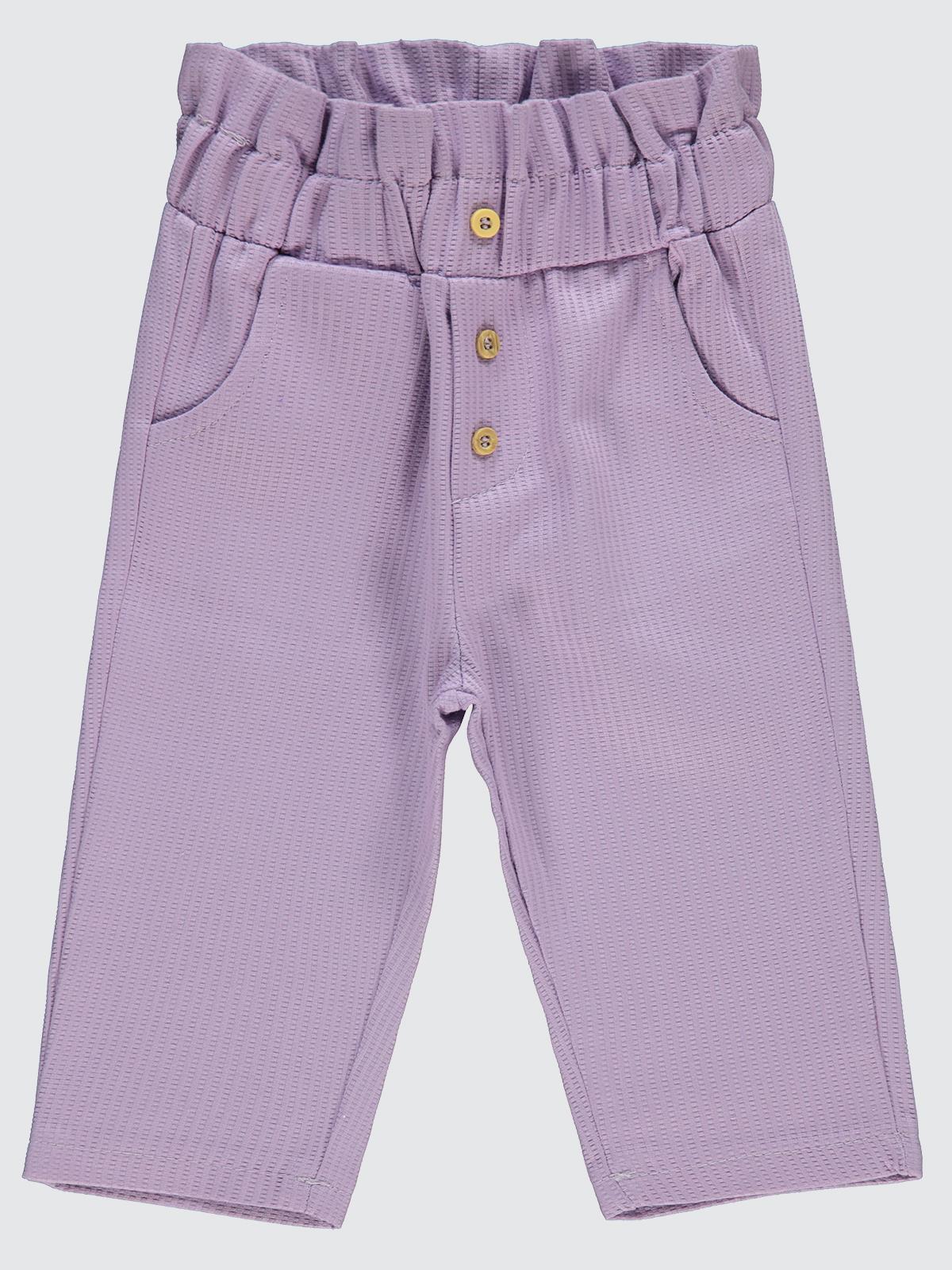 Civil Baby Düğmeli 6-18 Ay Pantolon - Lila