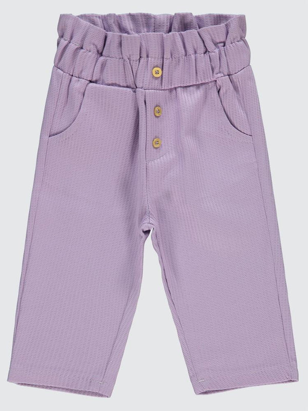 Civil Baby Düğmeli 6-18 Ay Pantolon - Lila