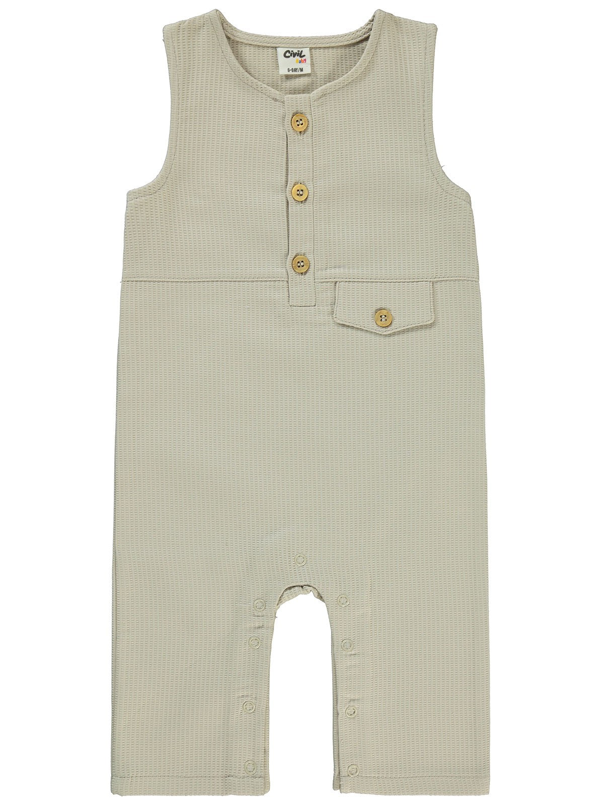 Civil Baby Düğmeli 6-18 Ay Slopet - Bej