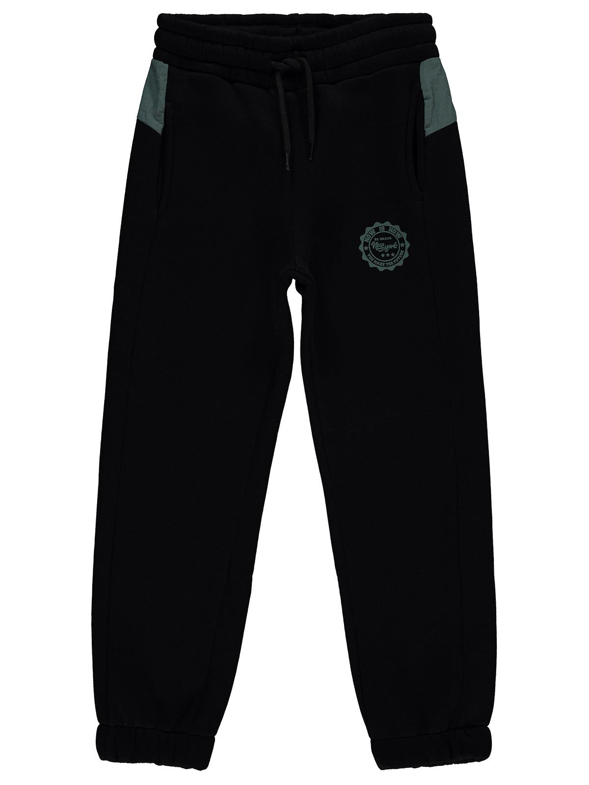 Civil Boys Newyork Armalı 10-13 Yaş Eşofman Altı - Siyah