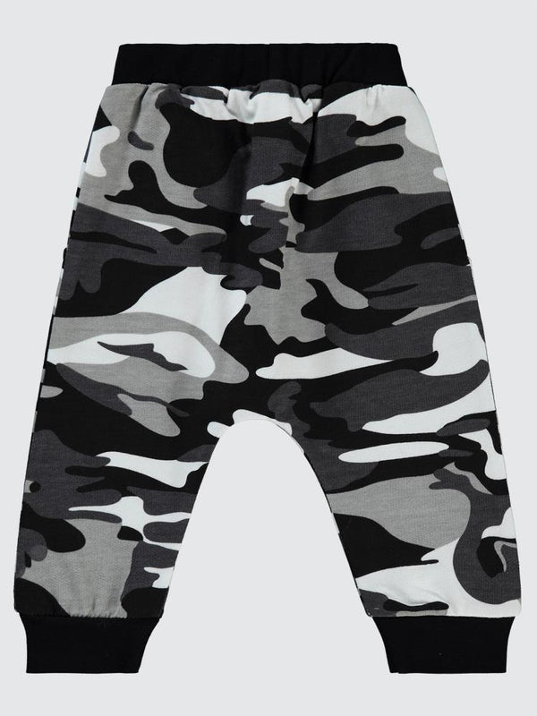 Civil Baby Kamuflaj Desen 6-18 Ay Eşofman Altı - Siyah