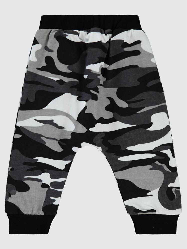 Civil Baby Kamuflaj Desen 6-18 Ay Eşofman Altı - Siyah