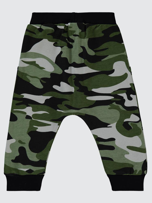 Civil Baby Kamuflaj Desen 6-18 Ay Eşofman Altı - Yeşil