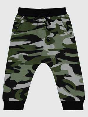 Civil Baby Kamuflaj Desen 6-18 Ay Eşofman Altı - Yeşil