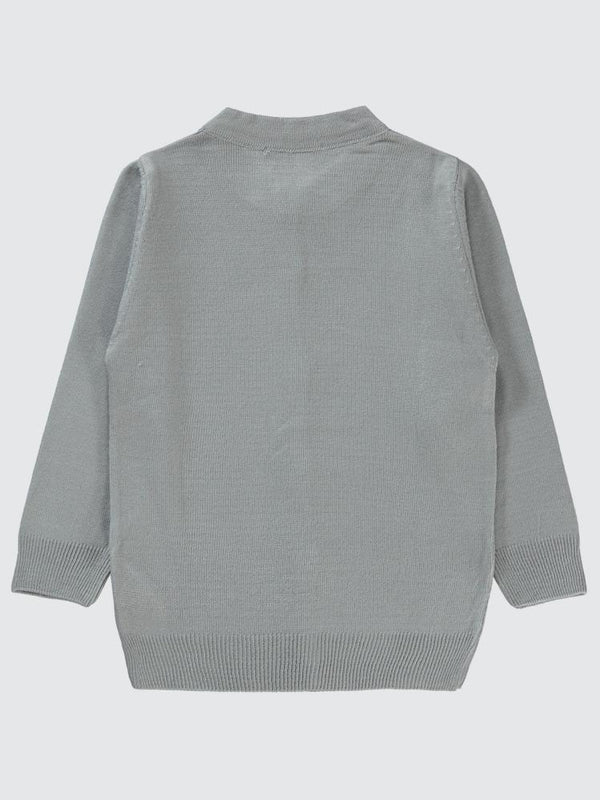 Civil Girls Düz 2-5 Yaş Hırka - Gri