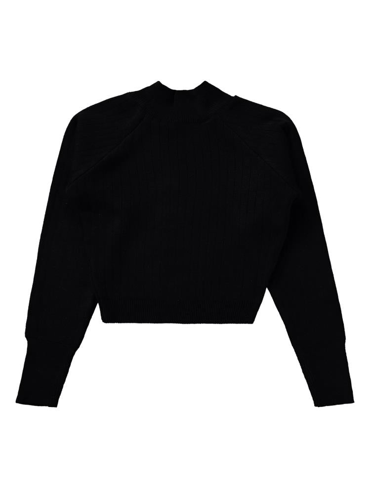 Civil Girls Crop 10-13 Yaş Takım - Siyah